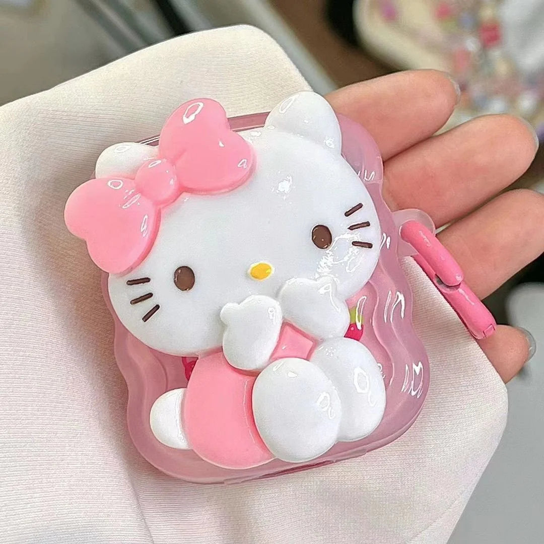 3D Cartoon Hello Kitty  Airpods Case Apple Airpods 2 Airpods Pro Case Iphone Earphone Accessories Air Pod Cover Y2K Gifts