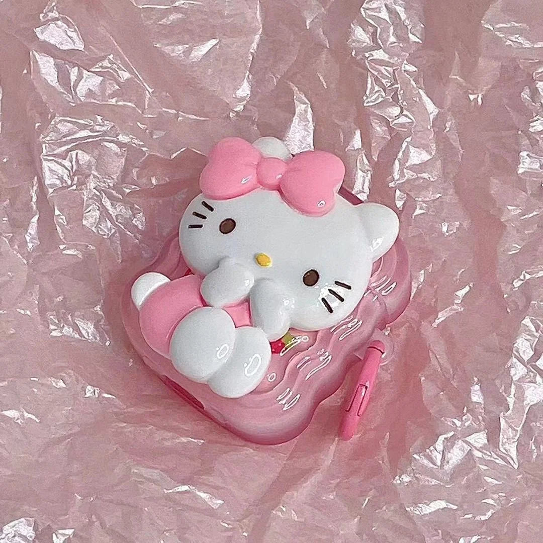 3D Cartoon Hello Kitty  Airpods Case Apple Airpods 2 Airpods Pro Case Iphone Earphone Accessories Air Pod Cover Y2K Gifts